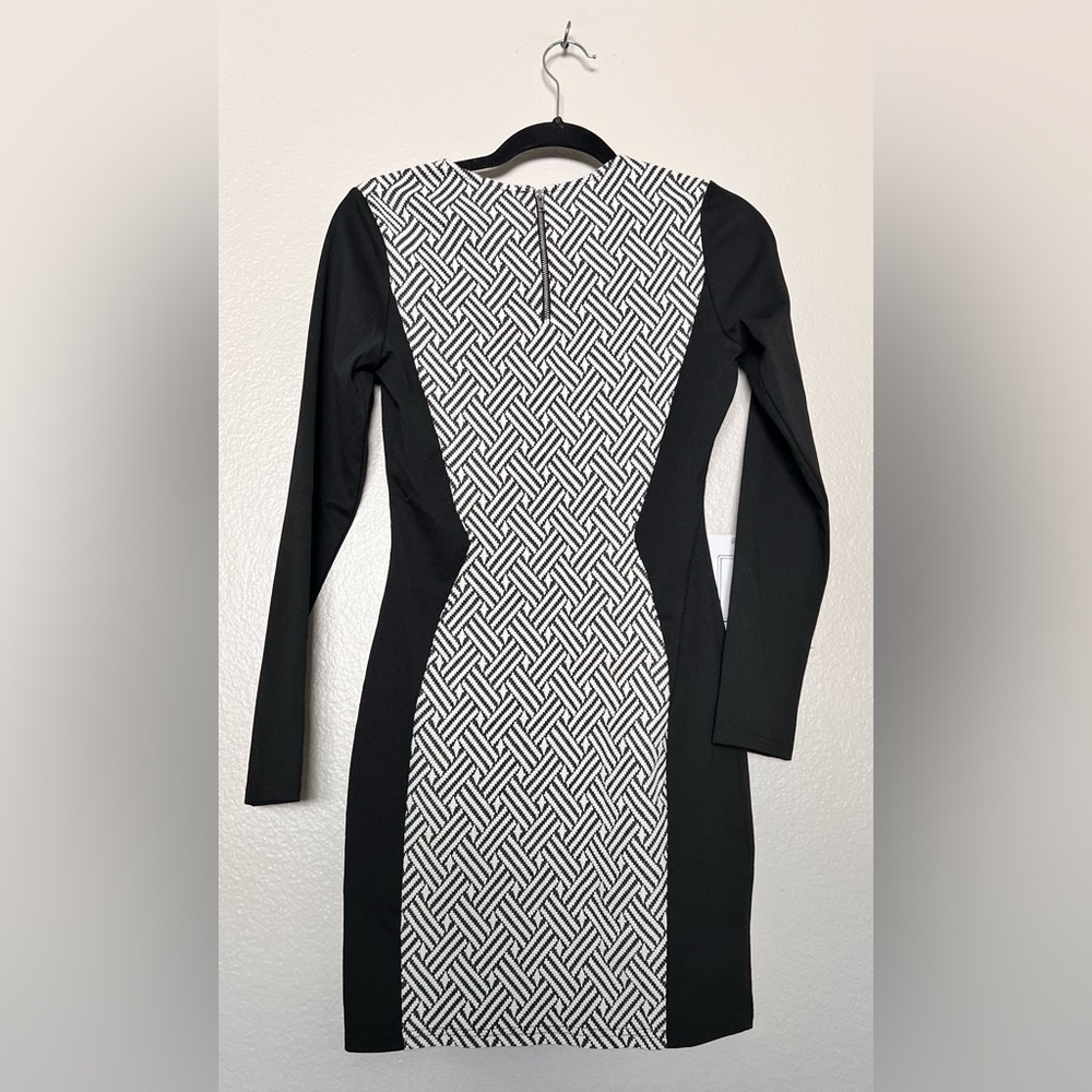 H&M Divided Elegant Black and White Patterned Dress - Picture 4 of 4
